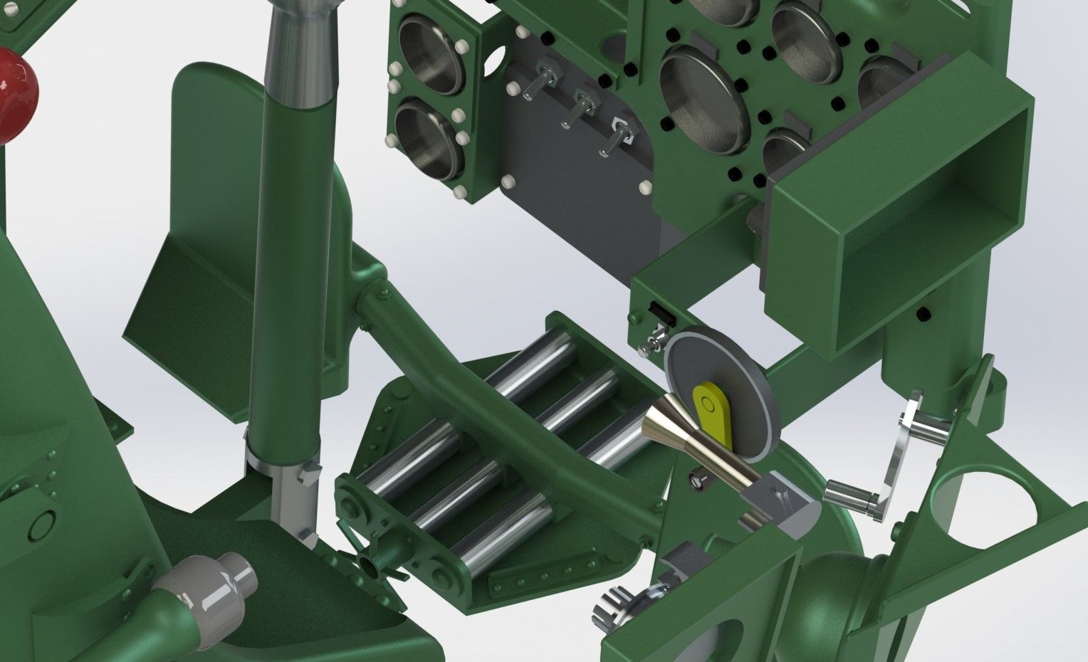 Mitsubishi A6M Zero Cockpit 3D print model_35