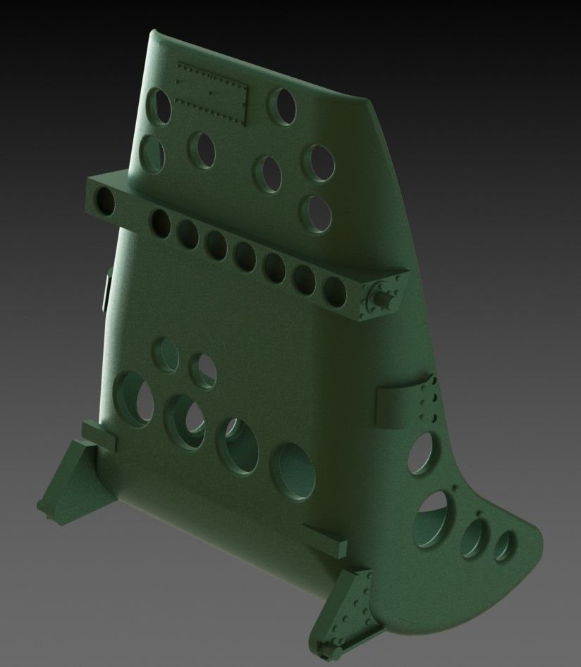 Mitsubishi A6M Zero Cockpit 3D print model_12