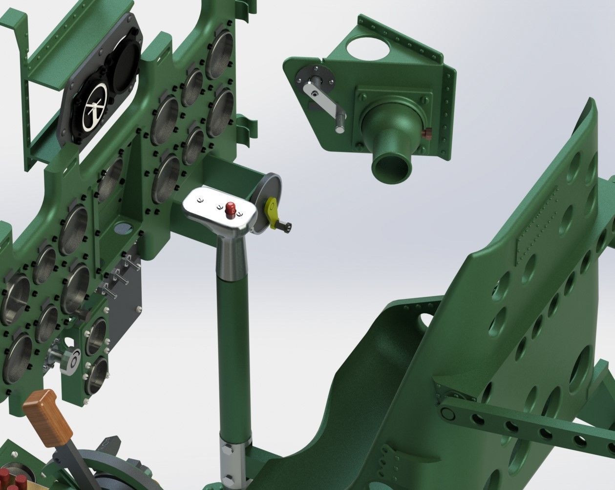 Mitsubishi A6M Zero Cockpit 3D print model_20