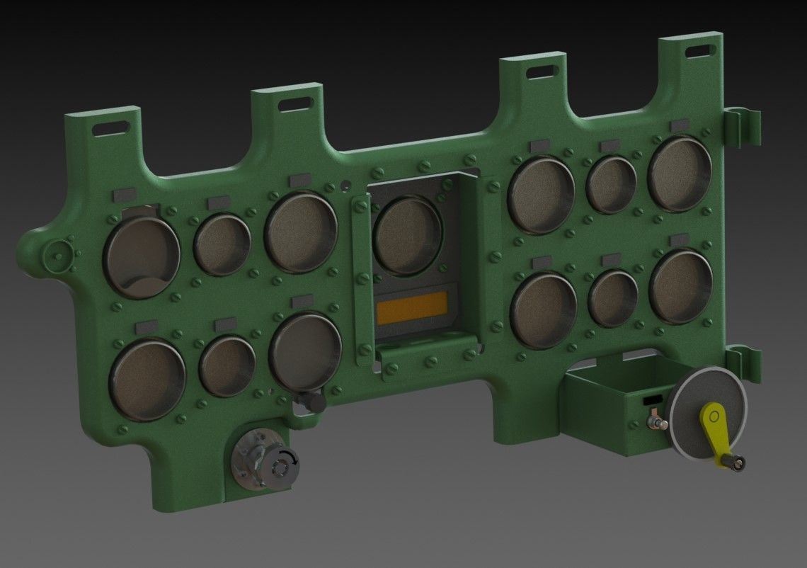 Mitsubishi A6M Zero Cockpit 3D print model_37