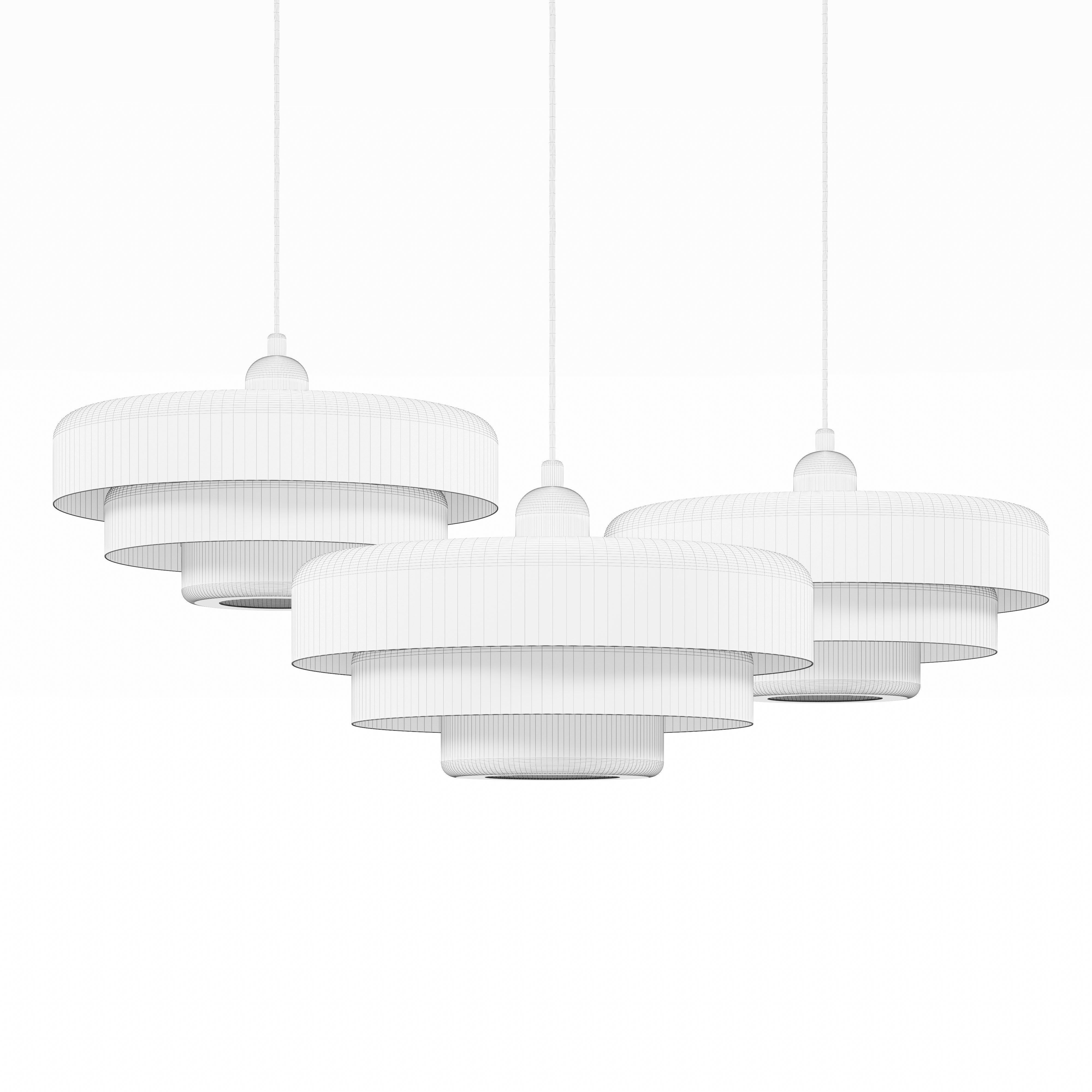 Bauhaus midcentury pendant 3D model_1