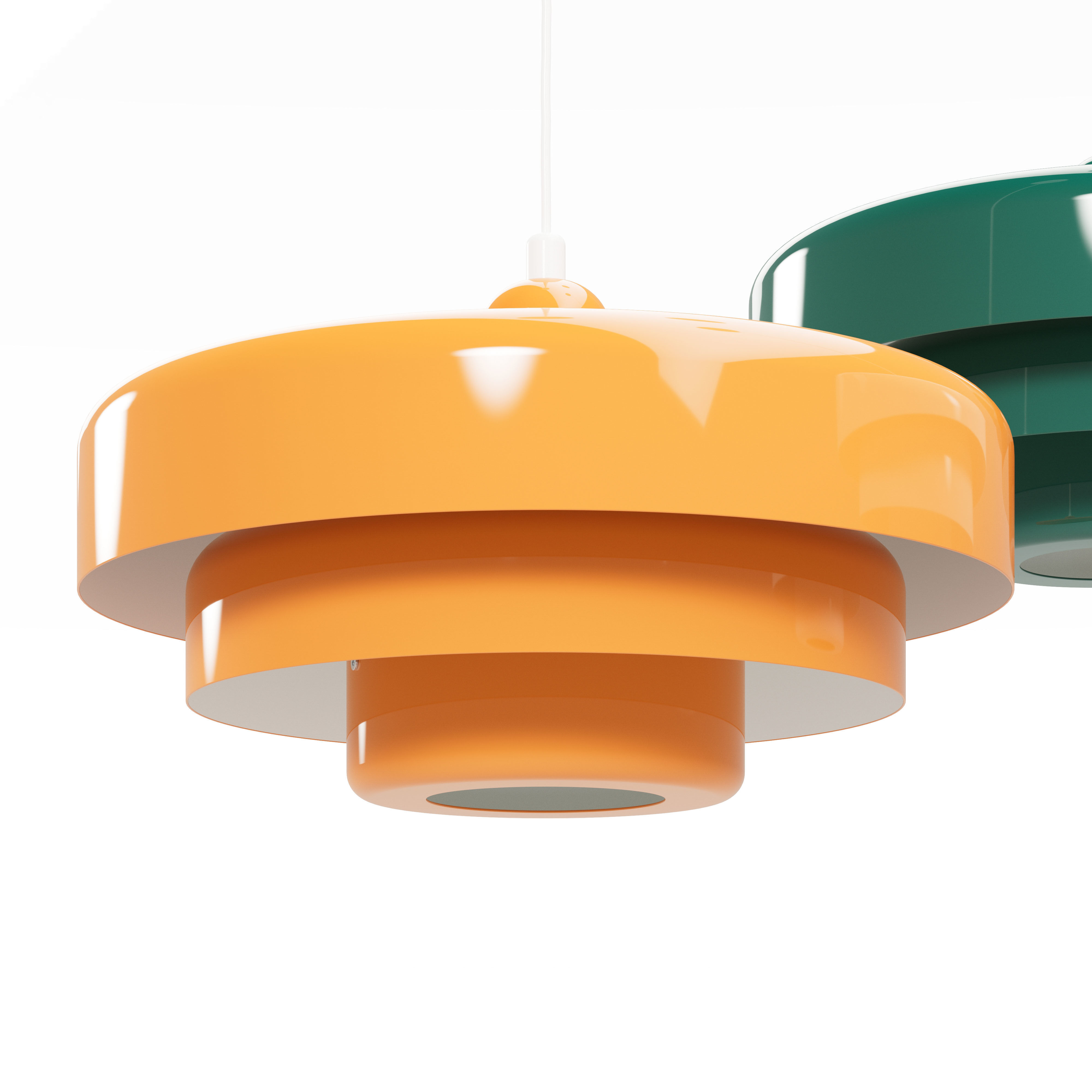 Bauhaus midcentury pendant 3D model_3