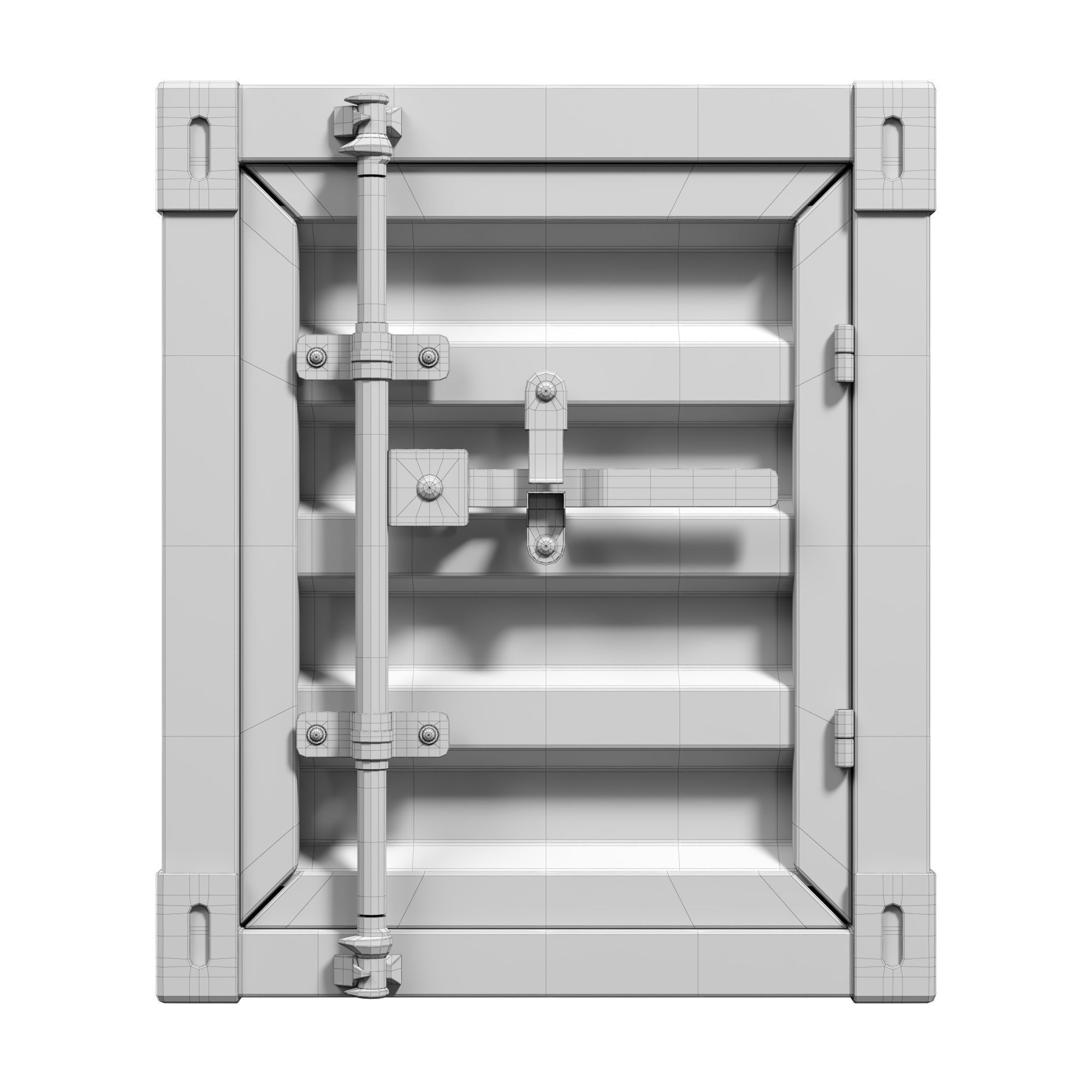 Ikeive Container Side Table Low-poly 3D model_5