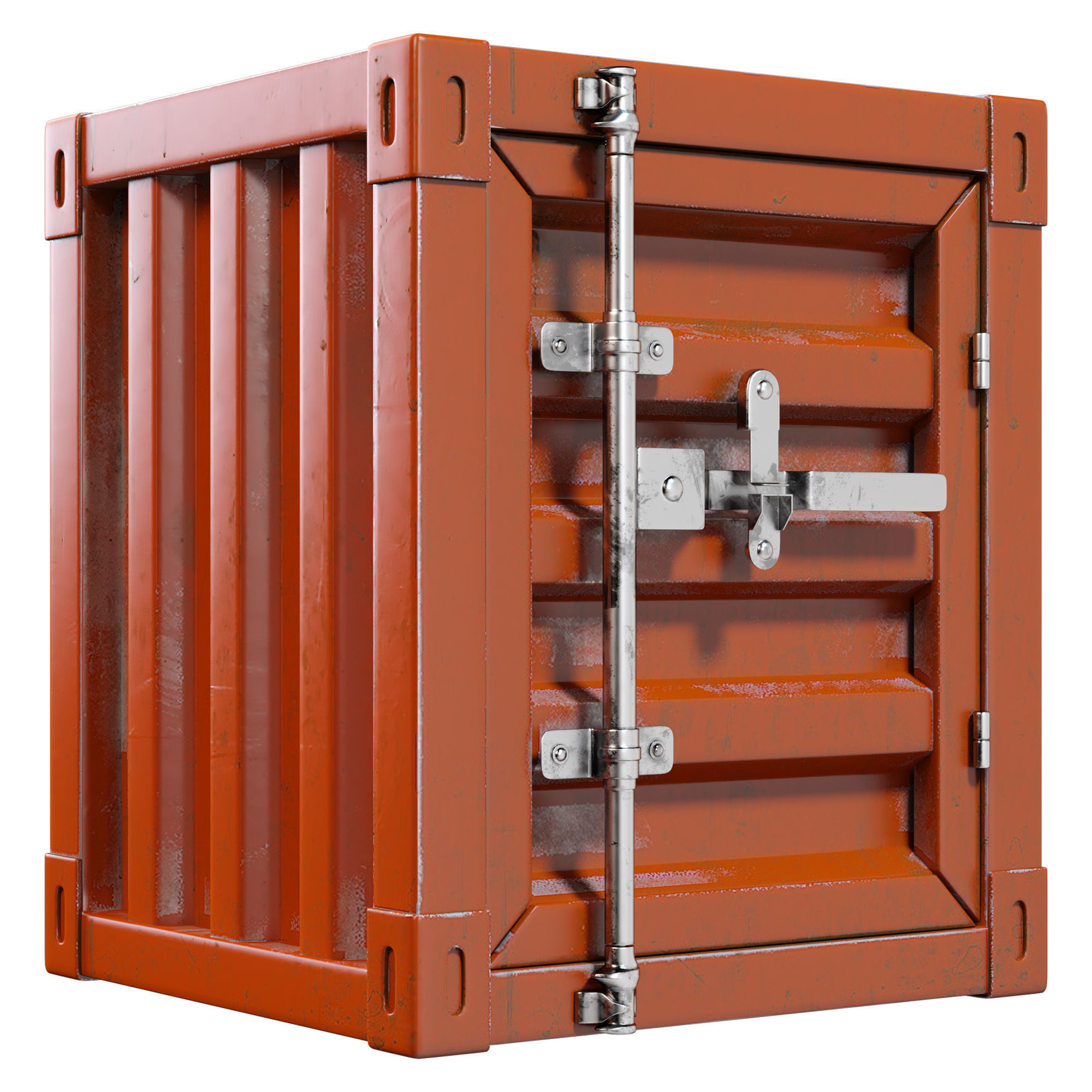 Ikeive Container Side Table Low-poly 3D model_1