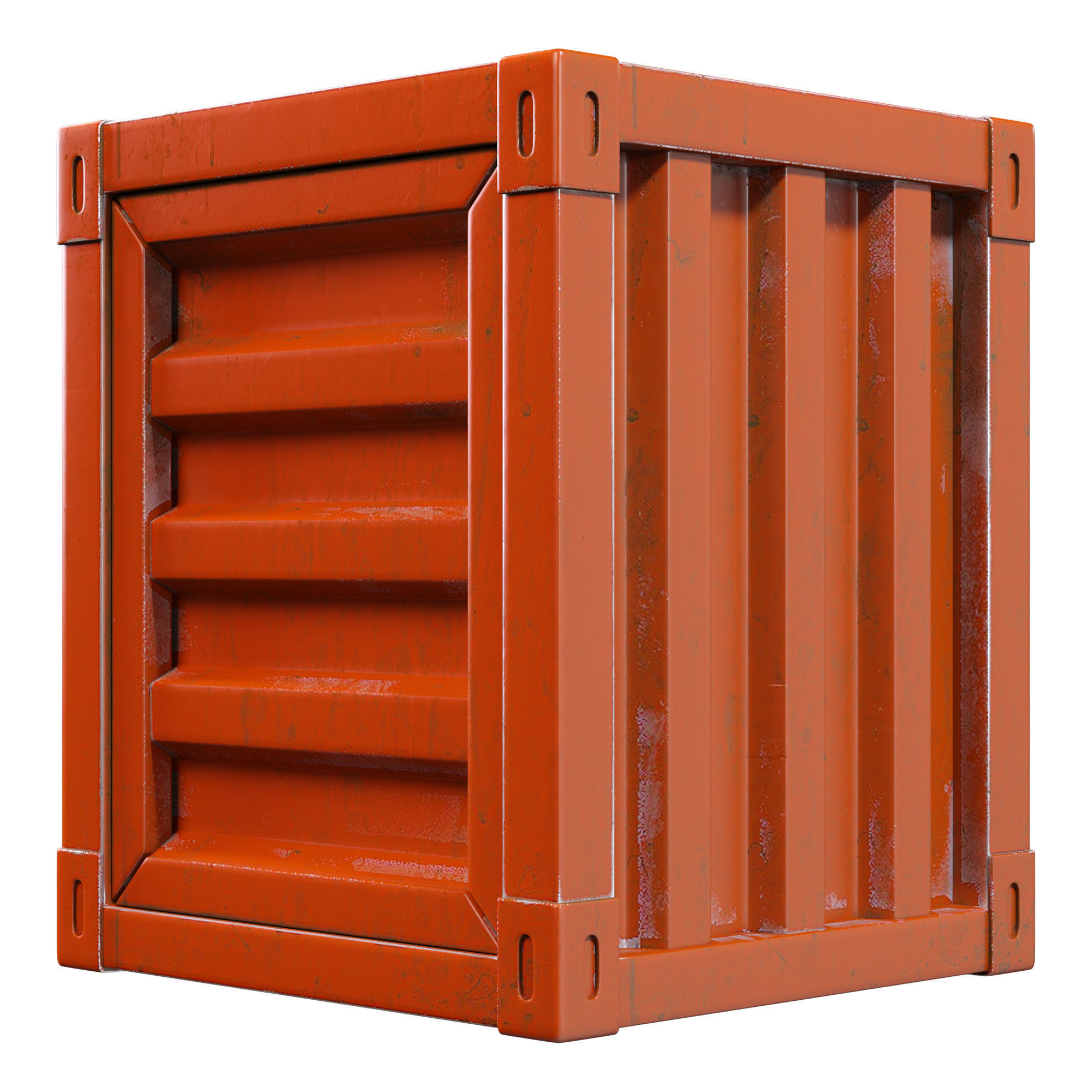 Ikeive Container Side Table Low-poly 3D model_3