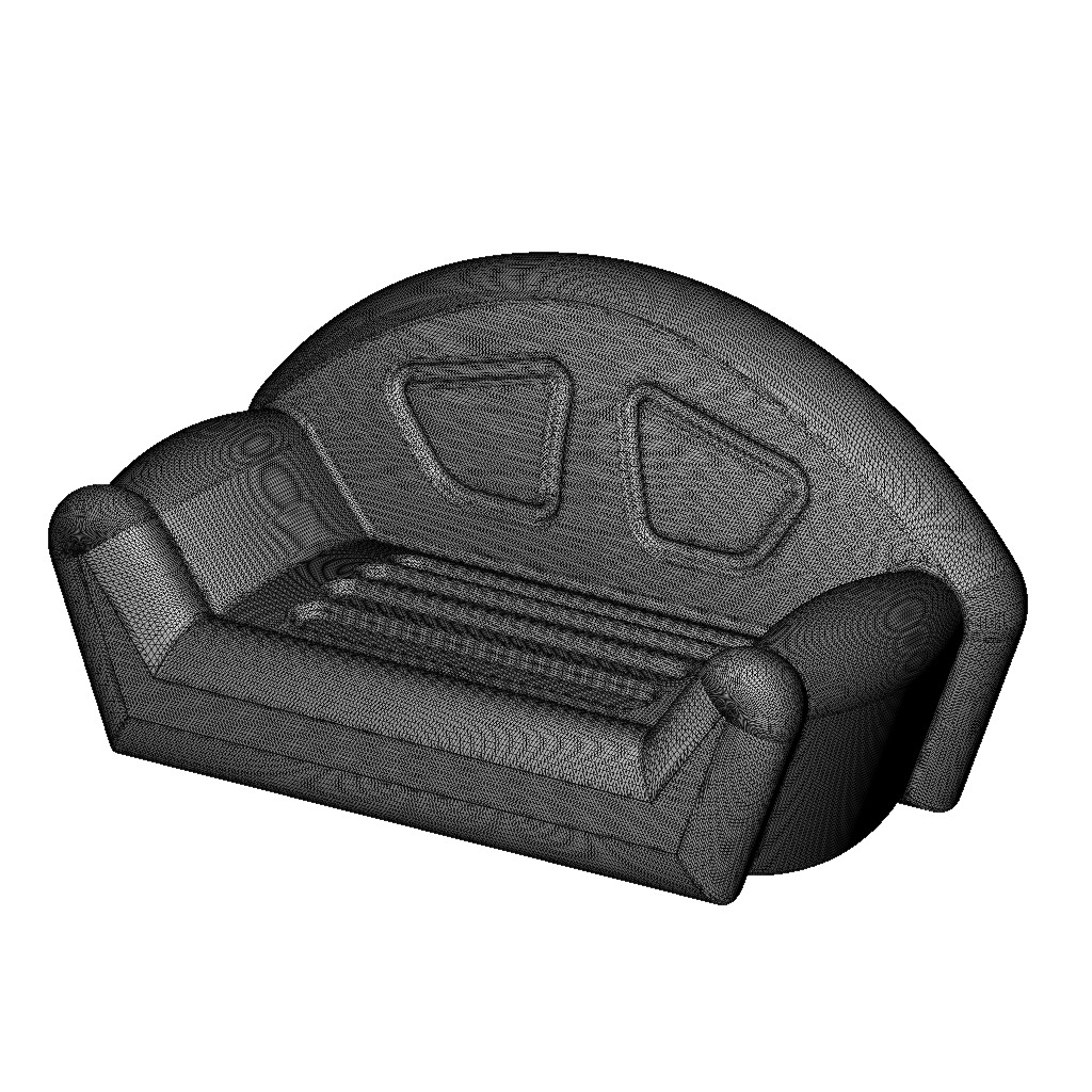 Premium Inflatable Sofa 3D print model_4