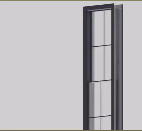 matte black windows Free low-poly 3D model