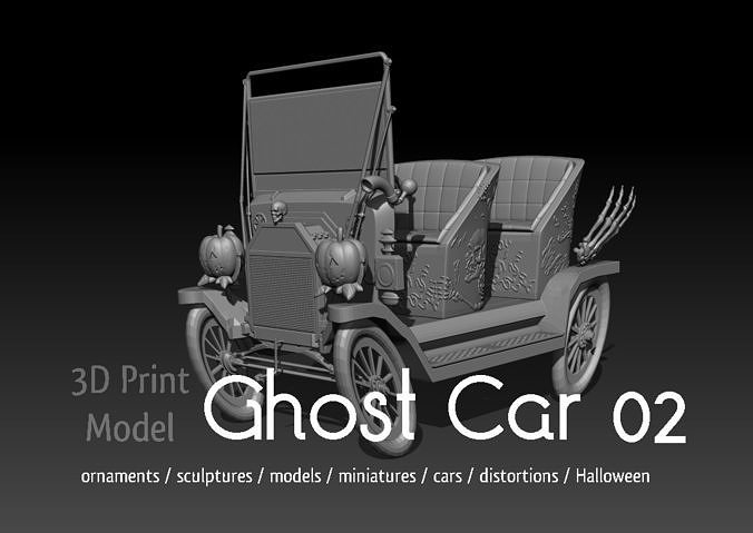 ghost car 02 Free 3D print model