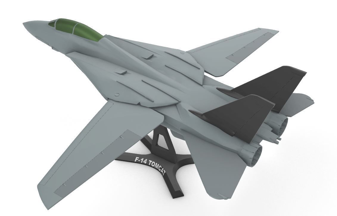 F-14 Tomcat wing movable 3D print model_6