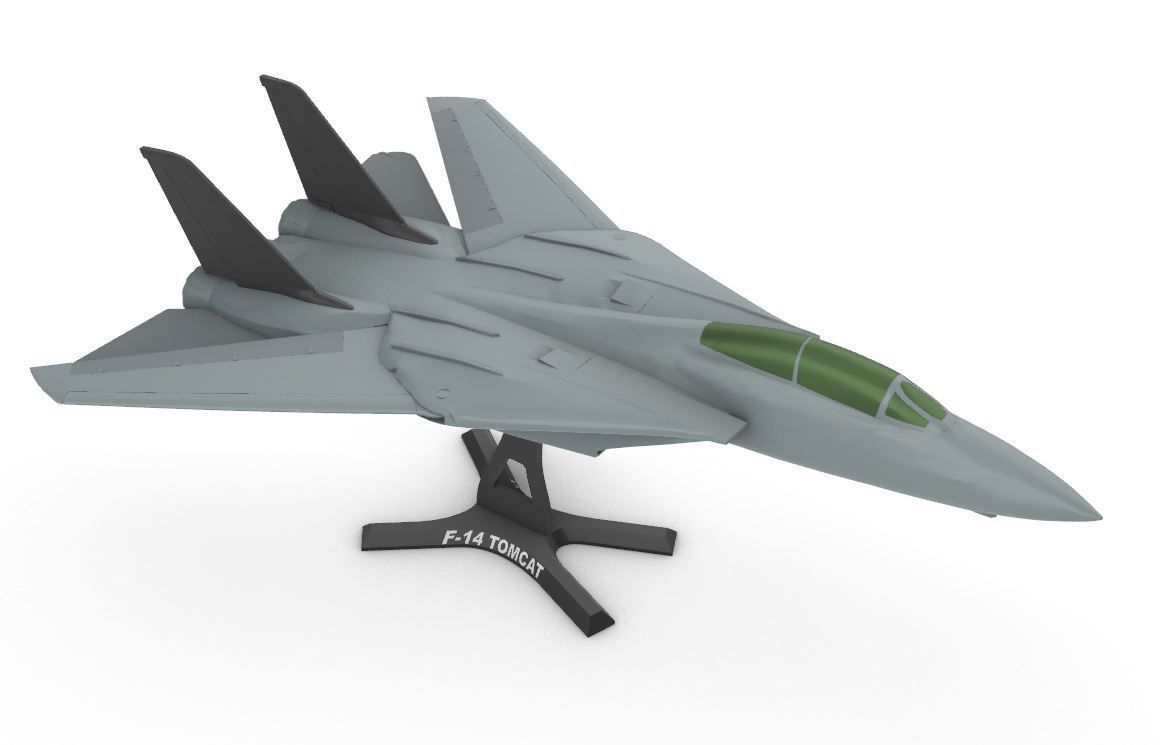 F-14 Tomcat wing movable 3D print model_5