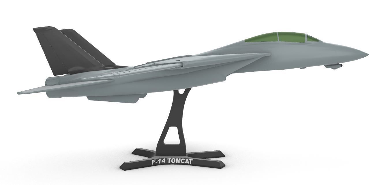 F-14 Tomcat wing movable 3D print model_8