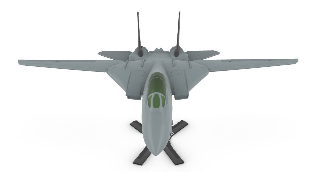 F-14 Tomcat wing movable 3D print model_4