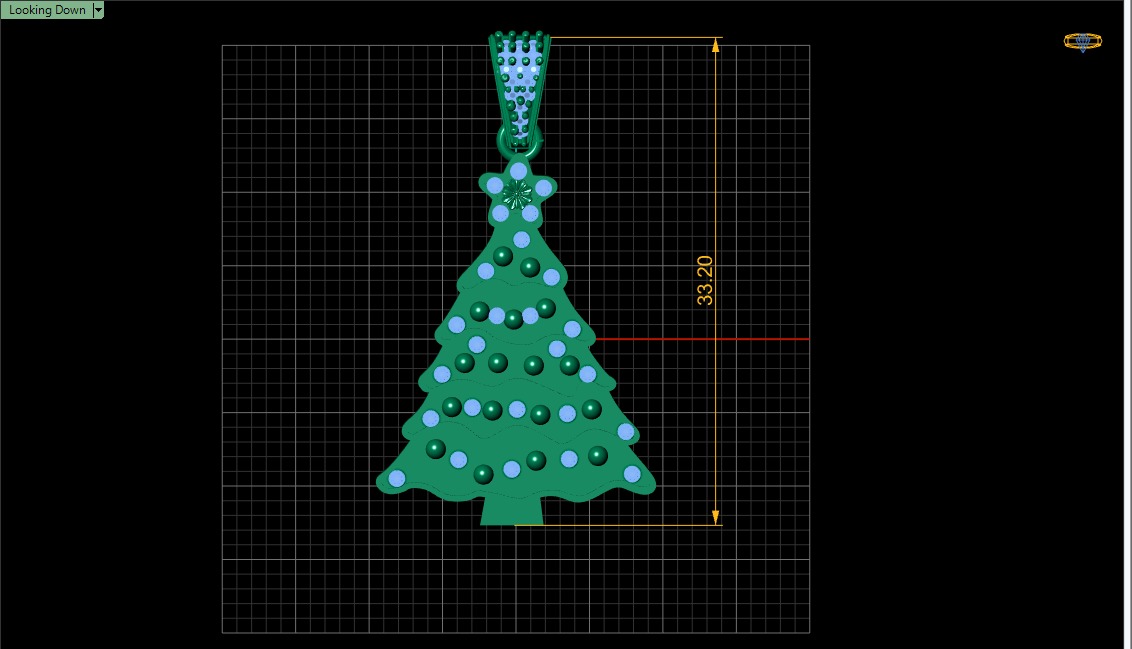 CHRISTMAS TREE PENDANT 3D PRINTABLE MODEL 3D print model_4