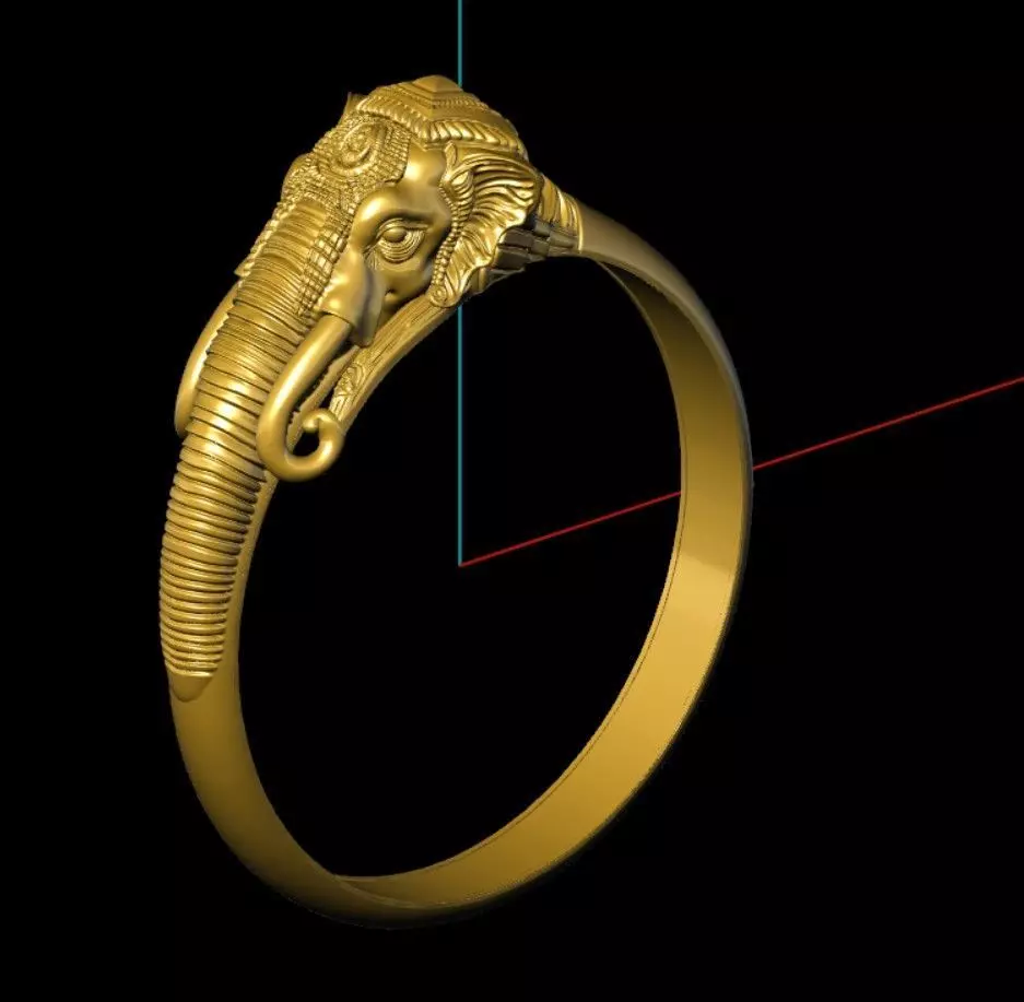 Elephant kada bangle 3D print model