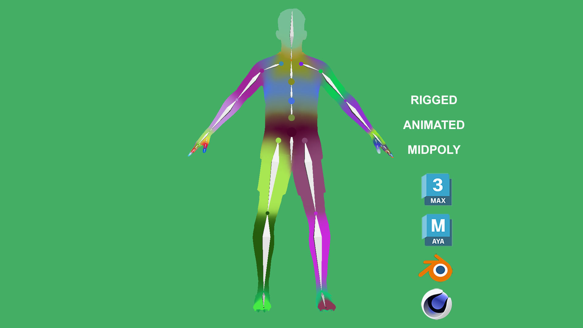 3D Rigged Andy Robertson Liverpool 2025 Low-poly 3D model_5