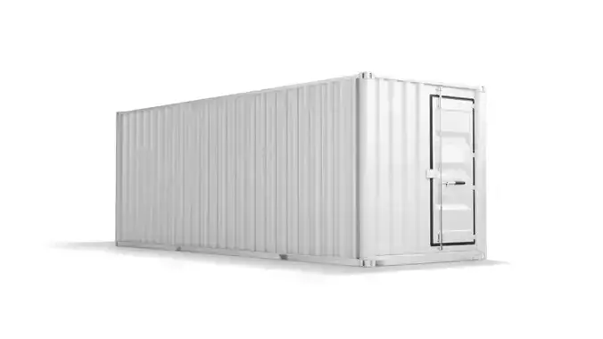 White Cargo Container - shipping steel box