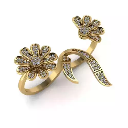 Women Diamond Ring 3dm STL  Render Details - R-16