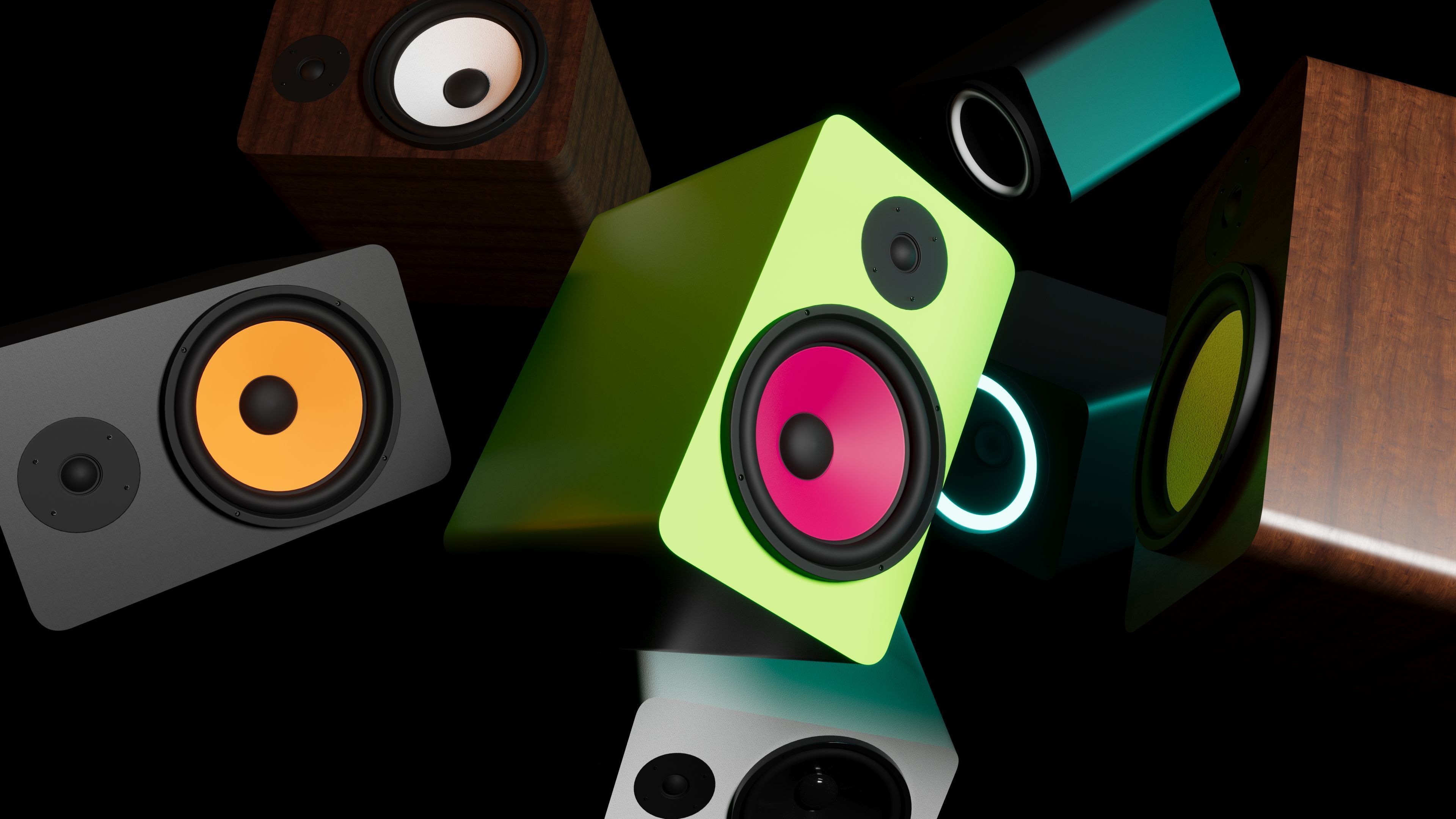 Studio Monitor Speaker  3D model_5