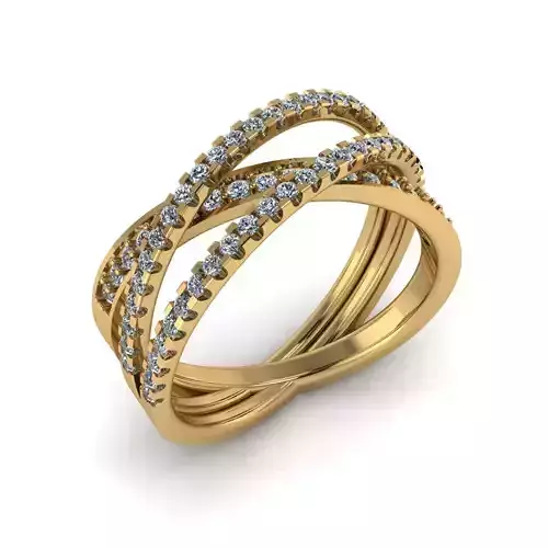 Women Diamond Ring 3dm STL  Render Details - R-19