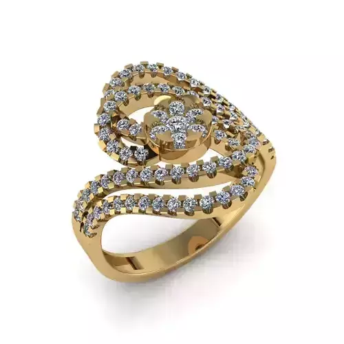 Women Diamond Ring 3dm STL  Render Details - R-20