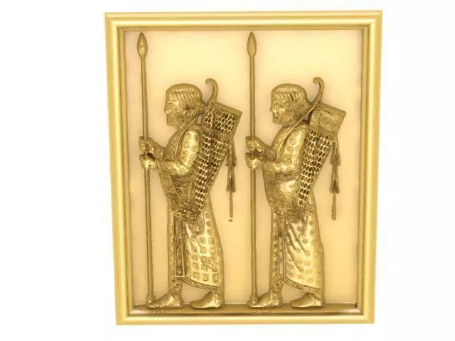 soldiers of the Imperial Guard of the Achaemenid Empire  3D model_0