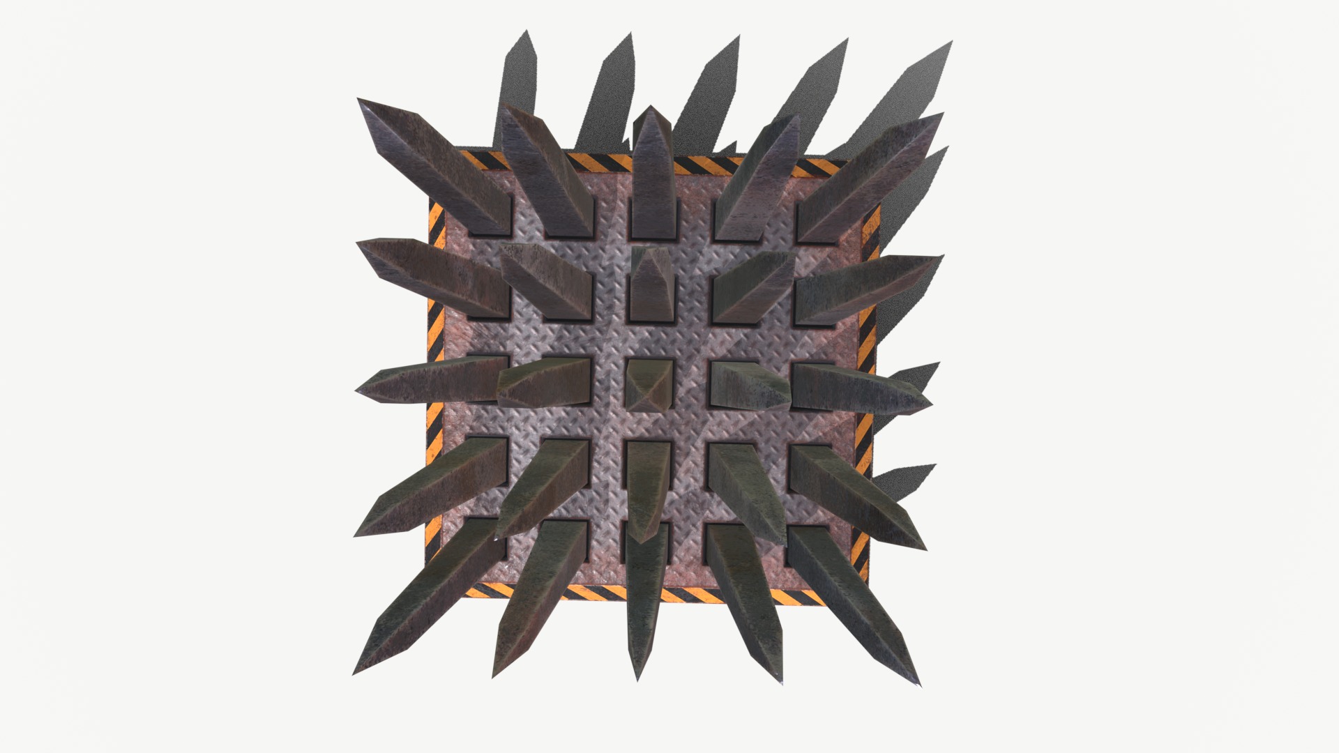 Spike Trap 3 Low-poly 3D model_6