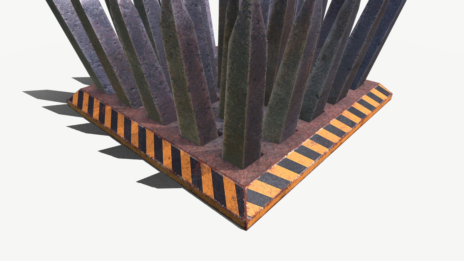 Spike Trap 3 Low-poly 3D model_10
