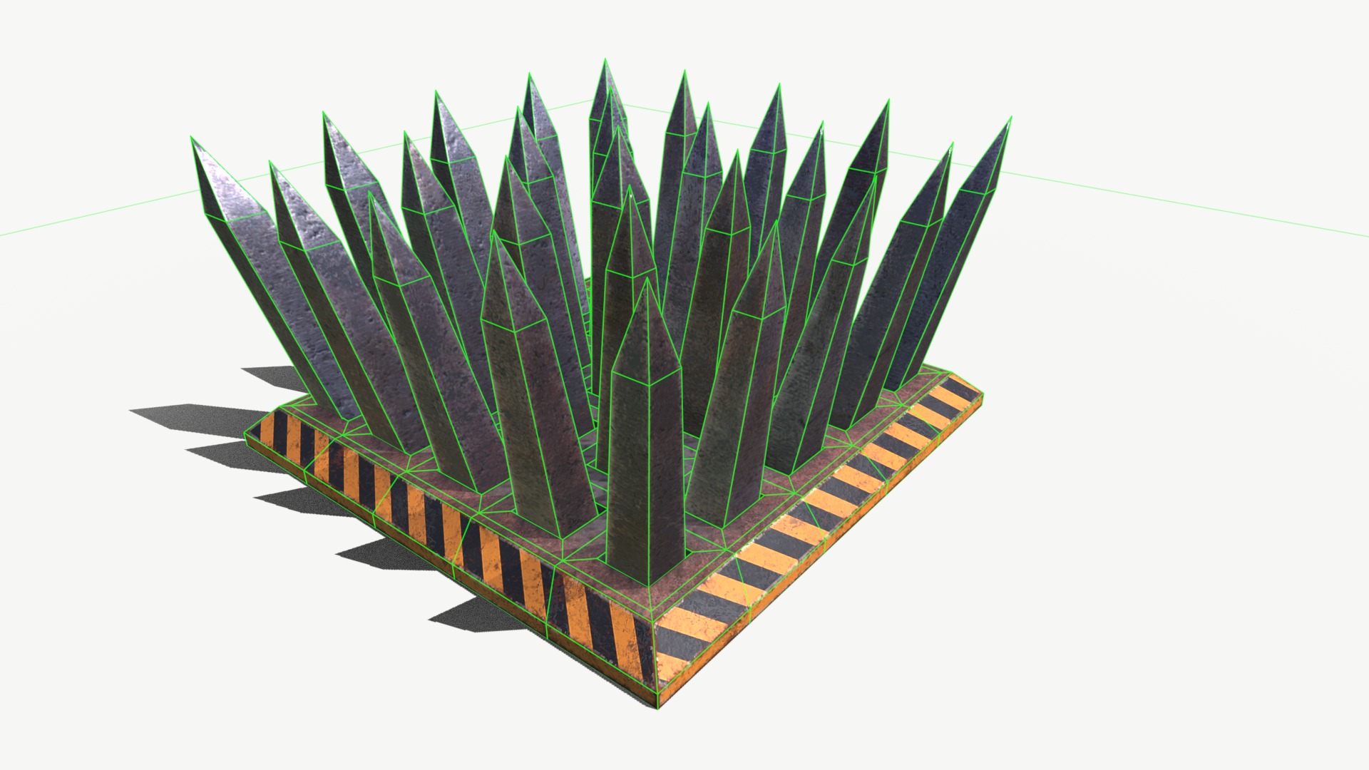 Spike Trap 3 Low-poly 3D model_11