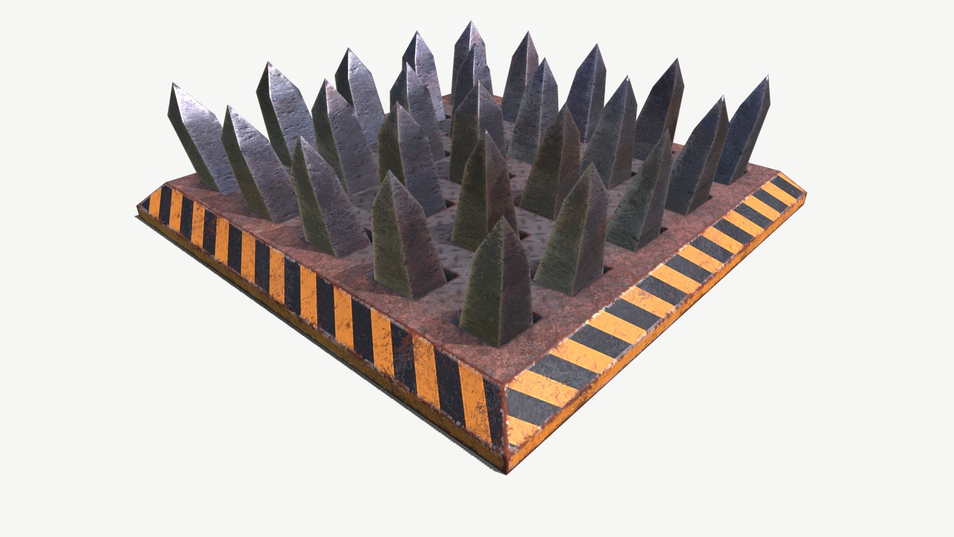 Spike Trap 3 Low-poly 3D model_9