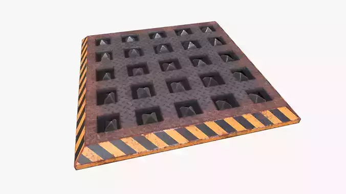 Spike Trap 3 Low-poly 3D model