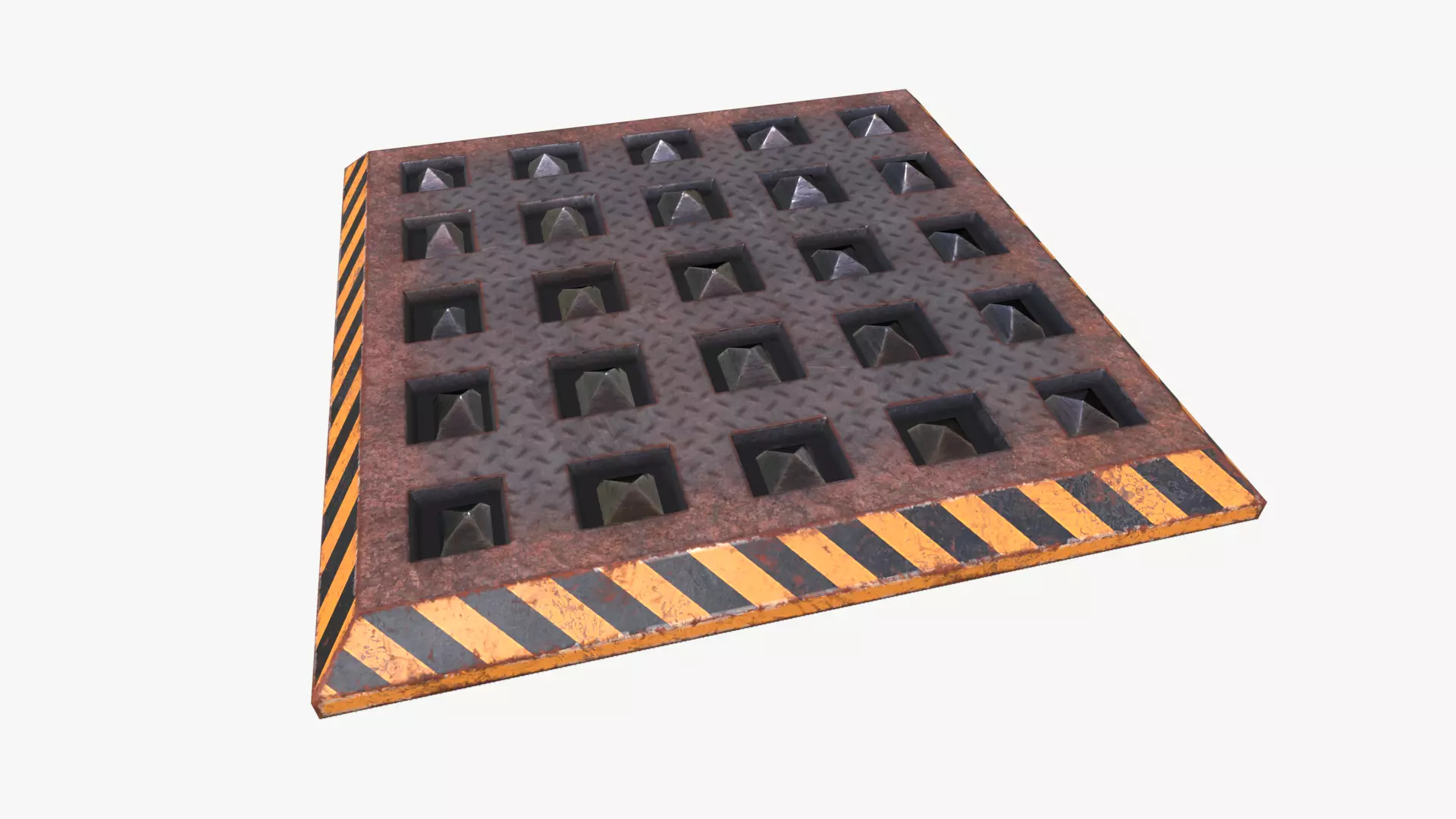 Spike Trap 3 Low-poly 3D model_0