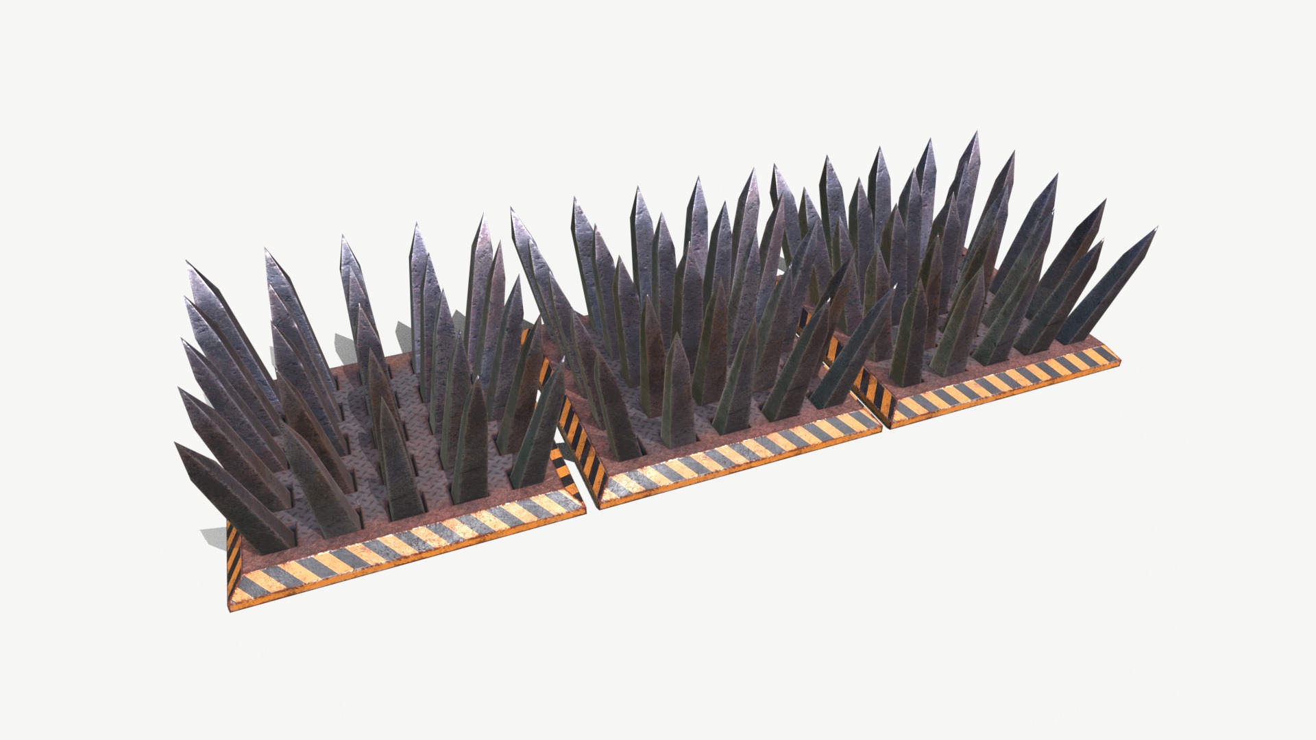Spike Trap 3 Low-poly 3D model_13