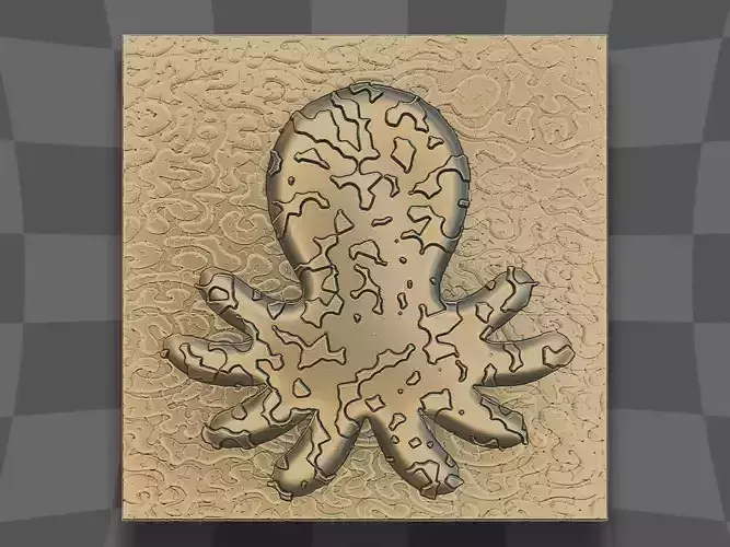 Octopus for 3D printing and CNC 3D print model