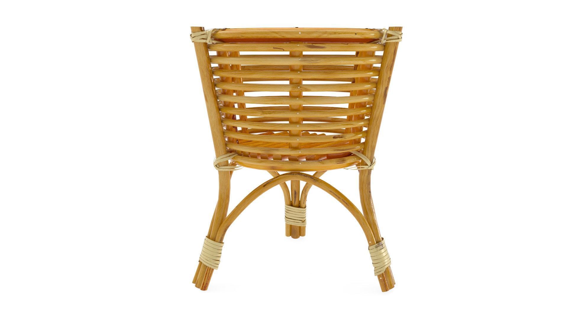 Wicker pot High poly AR model 3D model_2