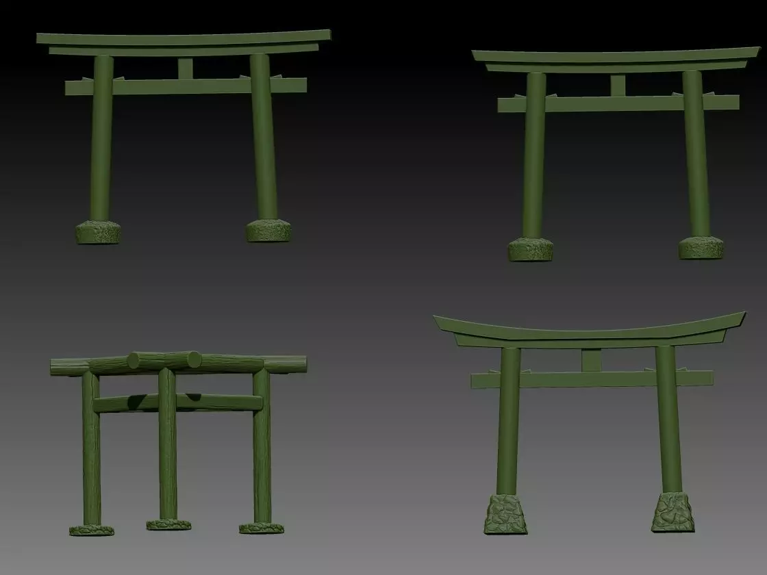 Set Portal Gate 02 3D print model