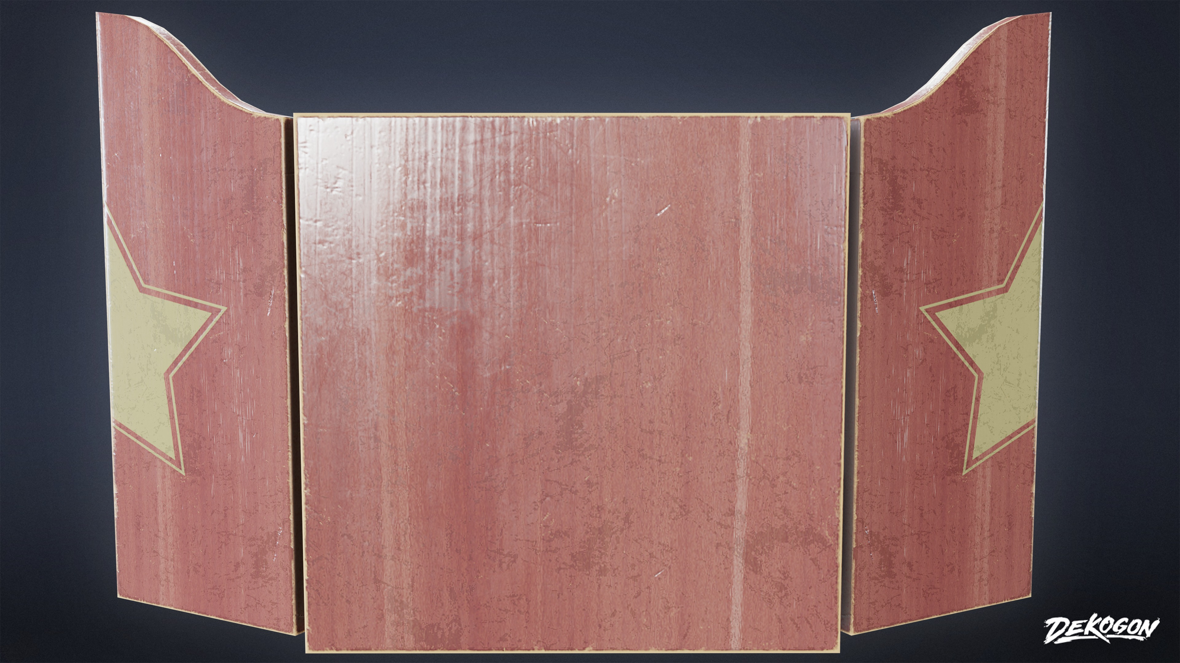 DIVE BAR - Dartboard 01 - LOW POLY Low-poly 3D model_3