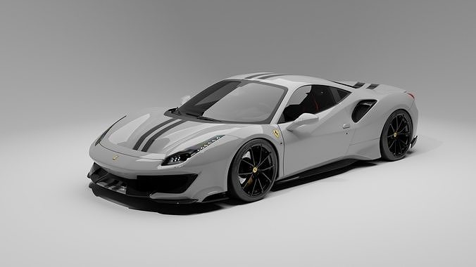 Ferrari 488 Pista 3D model