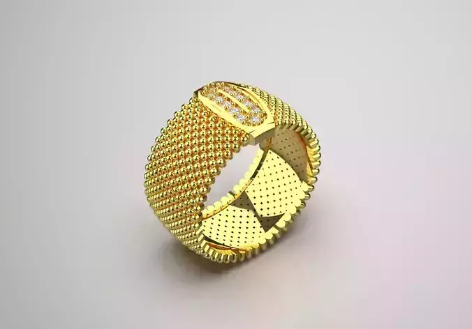 yellow gold ring jr00055