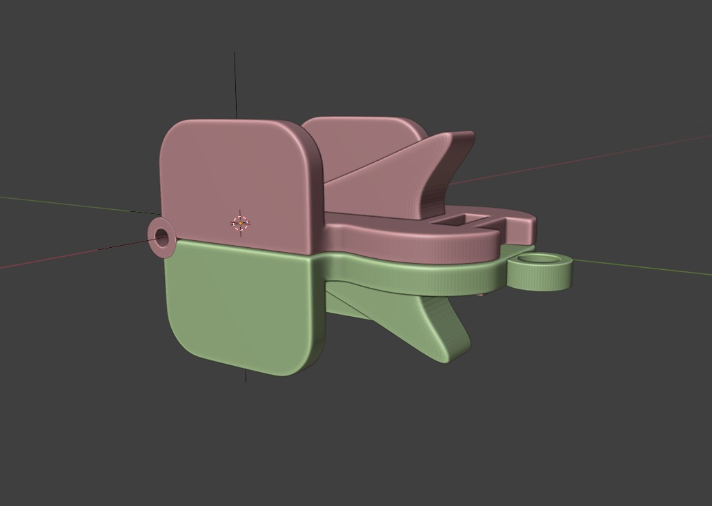 Multi-Purpose Hair Clip Keychain 3D print model_1