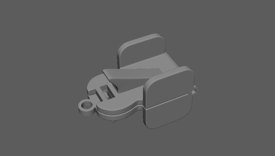 Multi-Purpose Hair Clip Keychain 3D print model_14