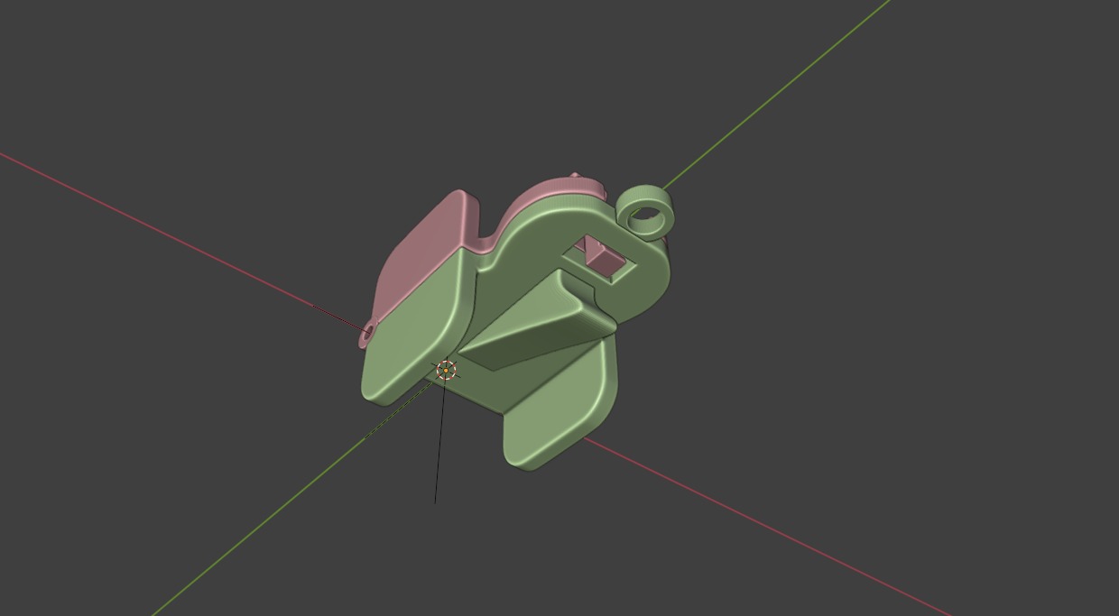 Multi-Purpose Hair Clip Keychain 3D print model_15