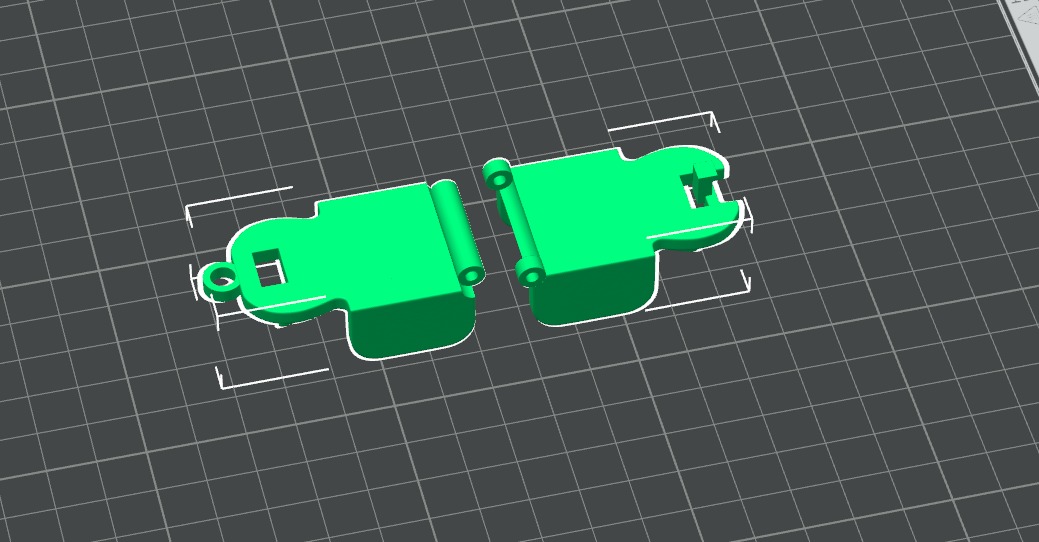 Multi-Purpose Hair Clip Keychain 3D print model_5