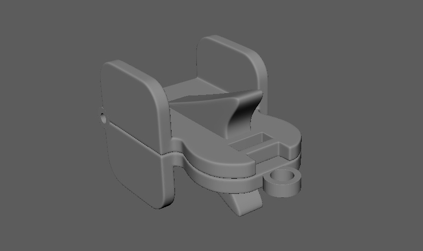 Multi-Purpose Hair Clip Keychain 3D print model_12