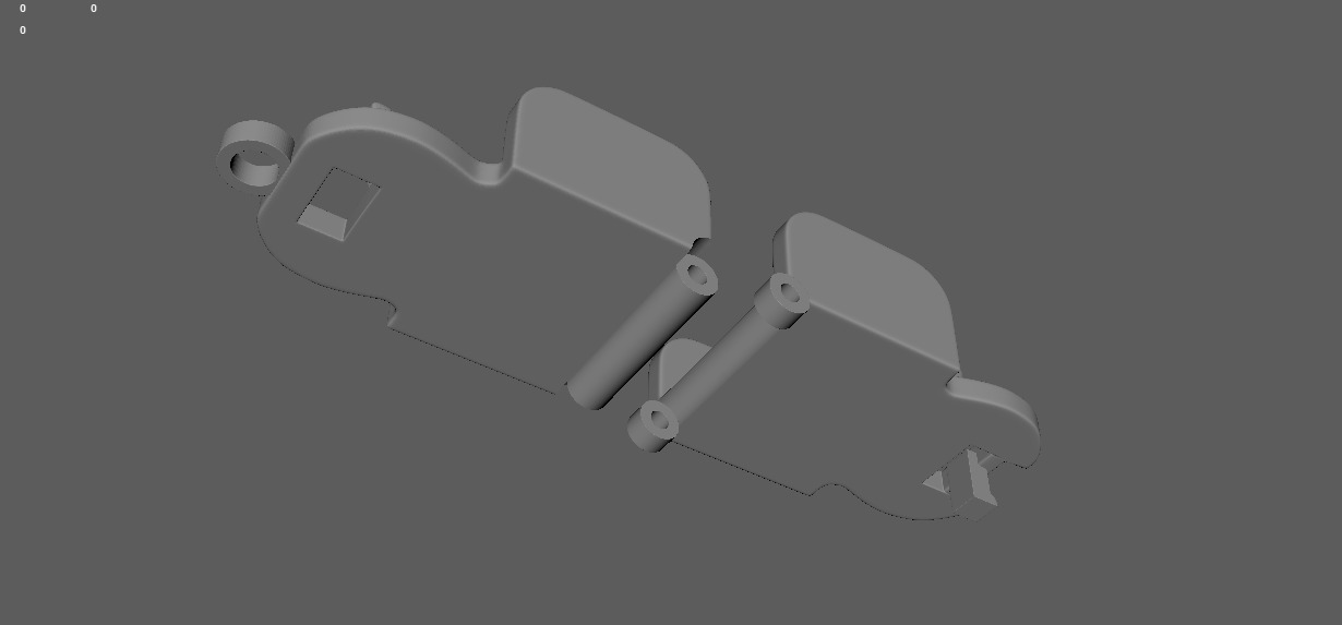 Multi-Purpose Hair Clip Keychain 3D print model_9