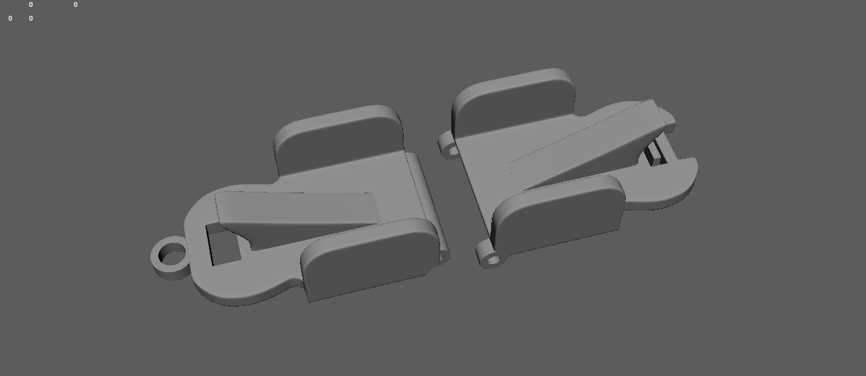 Multi-Purpose Hair Clip Keychain 3D print model_10