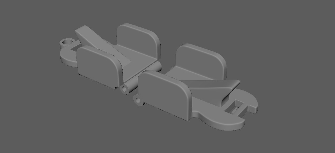 Multi-Purpose Hair Clip Keychain 3D print model_11