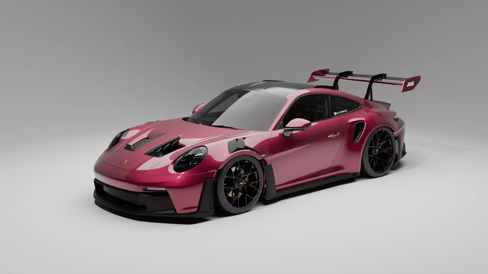 Porsche GT3 RS Cherry 3D model