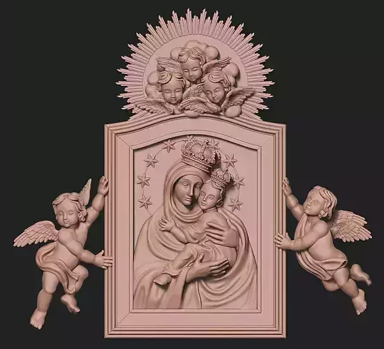 Virgin Mary - Virgen Maria - Madonna 3D print model