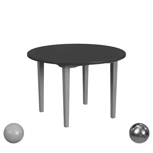 Framlingham Extendable Round Solid Wood Dining Table 3D model