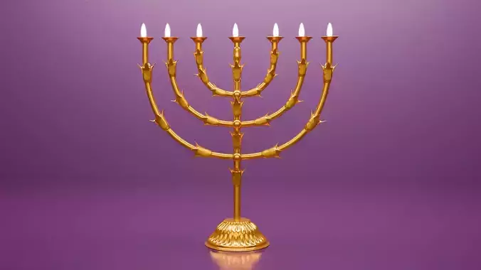 Golden Temple Menorah